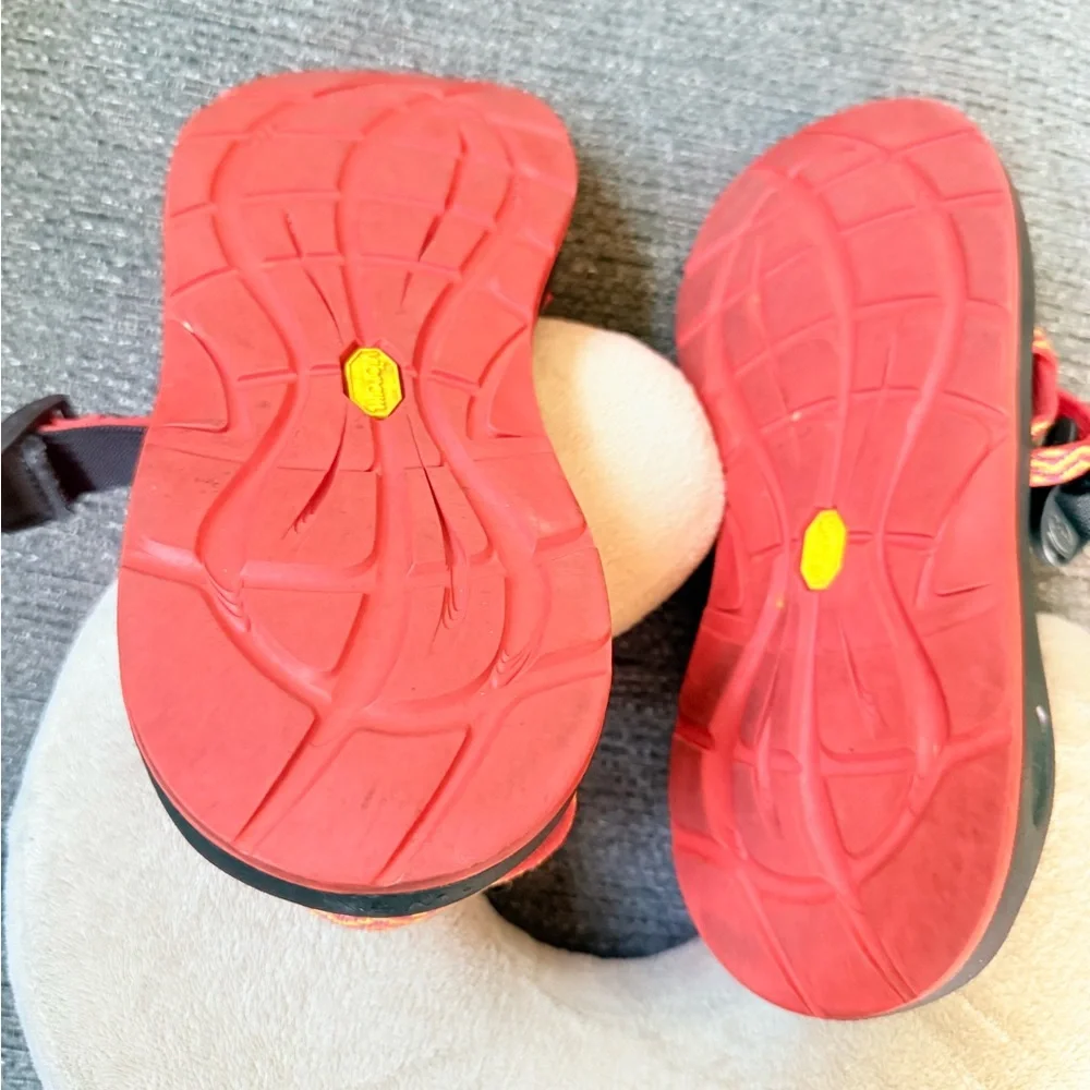 Chaco Red and Orange Women's Sandals - Picture 5 of 8